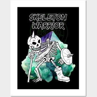 Skeleton Warrior DnD fantasy character Posters and Art
